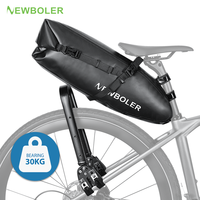 NEWBOLER Bicycle Bag Waterproof 13L Large Capacity Bicycle Saddle Bag Bike Foldable Tail Bag Bicycle Rear Shelf For Bikepacking