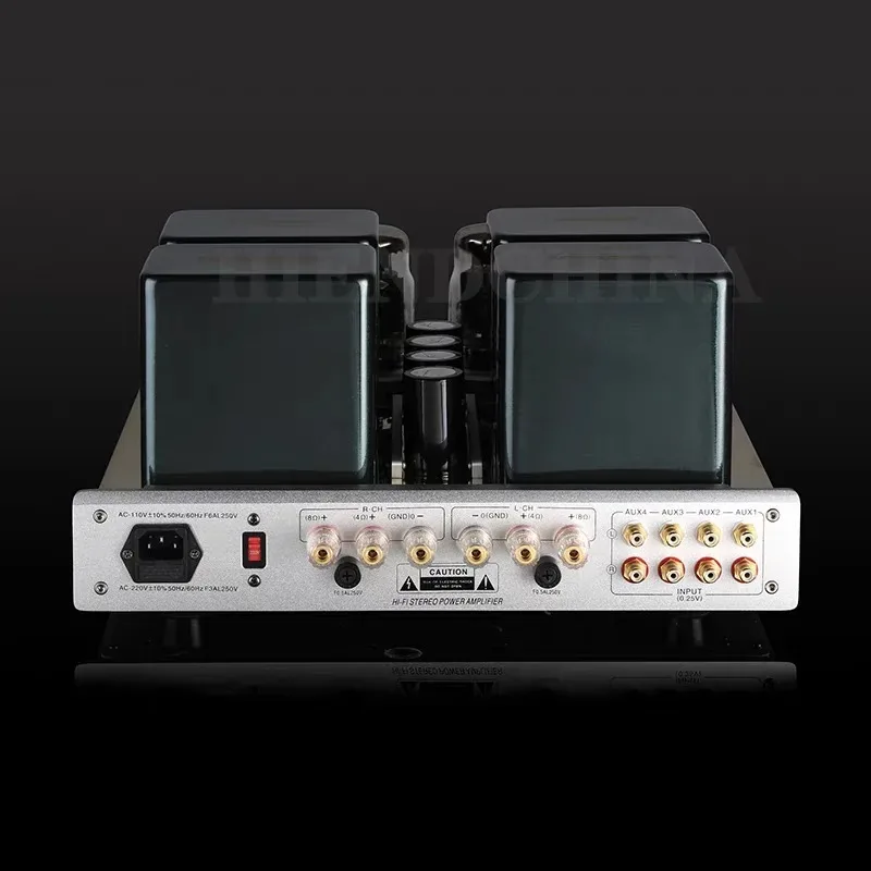 MC-100B KT88 Vacuum Tube Amplifier Pure Power Triode/Ultra KT88*4 12AX7/ECC83*2 6N8P/6H8C*4 Load Impedance 4 Ω -8 Ω