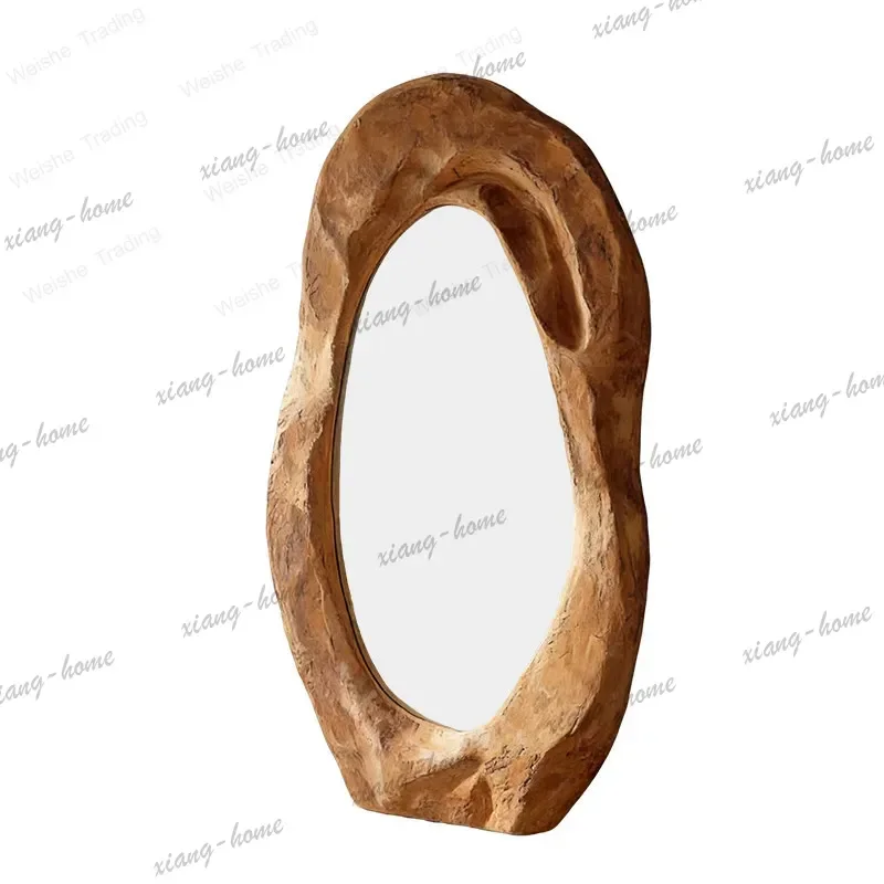 ld French art full-length mirror landing irregular fitting mirror clothing store fitting mirror special-shaped location