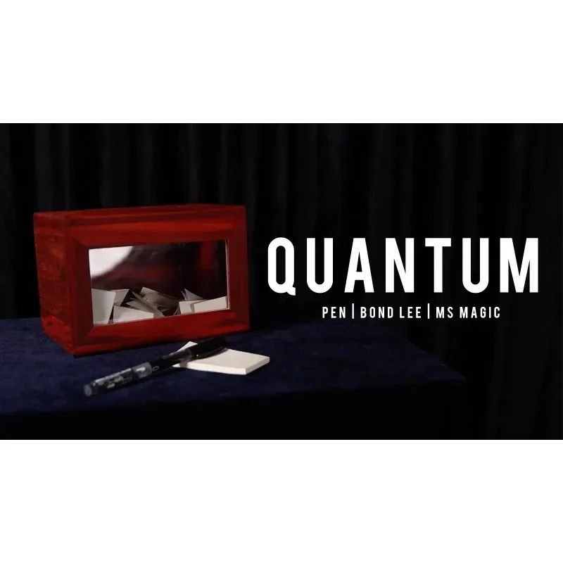 Quantum Billet Box By Pen Close Up Magic Tricks Wooden Box Magica Professional Magicina Stage Illusions Gimmicks Props Comedy