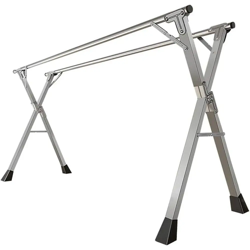 

Портативная сушилка для белья 2,4 м – компактный органайзер для стирки для использования в помещении и на улице, прочный металл