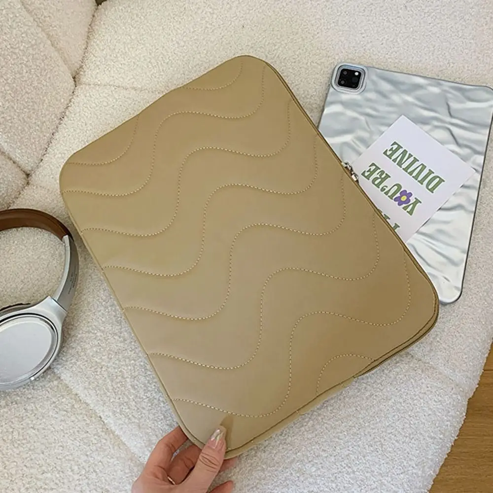 

Простые модные рукава для ноутбука, мягкая повседневная стеганая сумка для ноутбука, защитная легкая сумка для ноутбука, домашняя