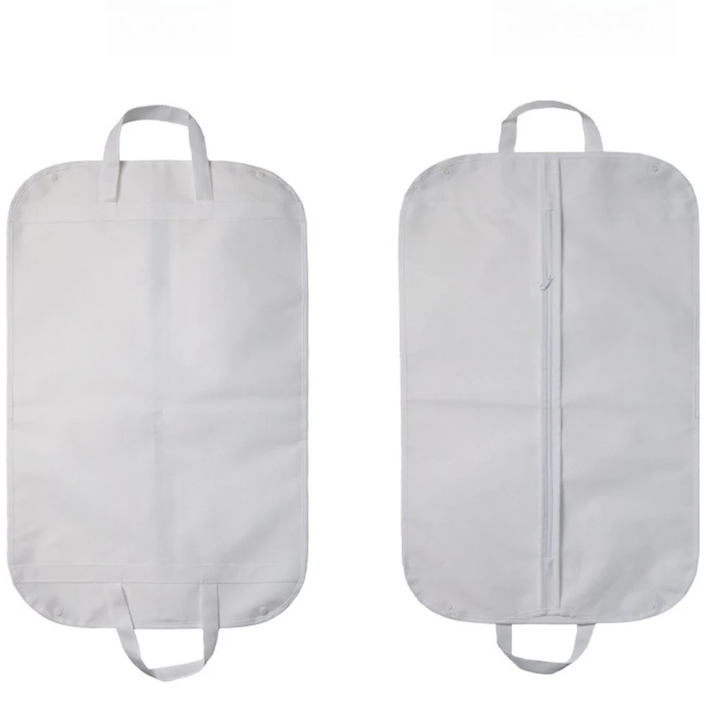 2pcs Children Hanging Clothes Suit Bags Closet Storage Dustproof Suit Cover Protectors Bag with Zipper for Coats Jackets Shirts