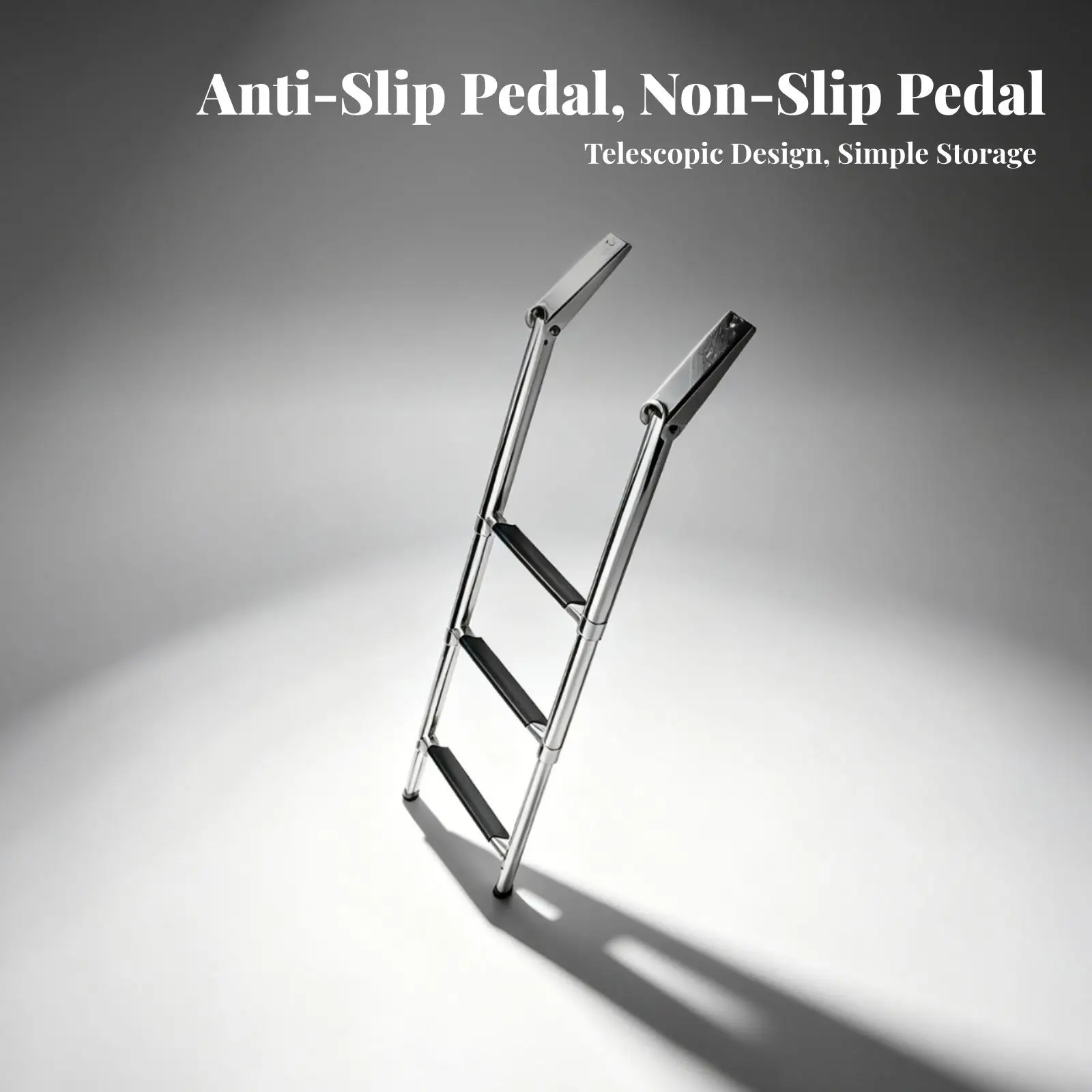 Boat Ladder Polished Metal Finish Folding Boat Ladder Foldable