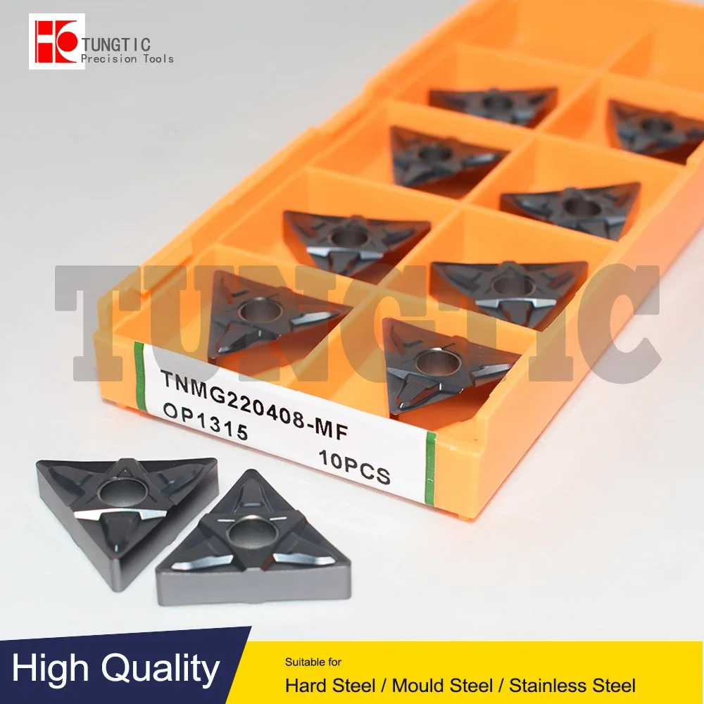 TNMG220408-MF OP1315 TNMG 220408 MF TNMG332-MF Turning CNC Insert Lathe Cutting Tools Machining Metal