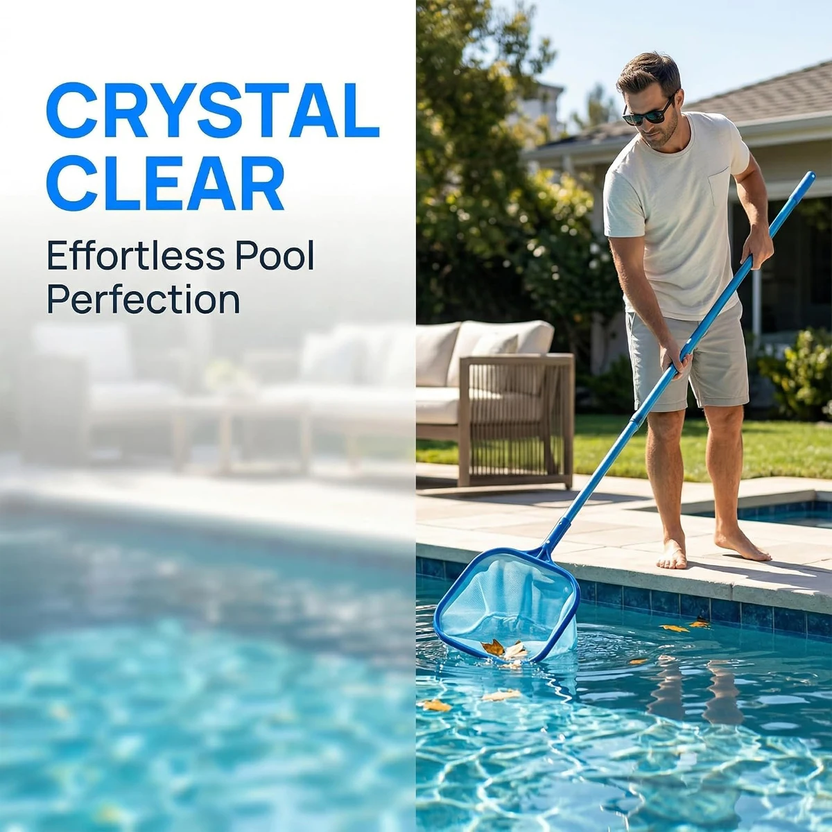 Pool Leaf Rake Net Skimmer Cleaning Tool Kit Accessories Basket Pools Swimming Skimer Robots Vacuum Cleaner
