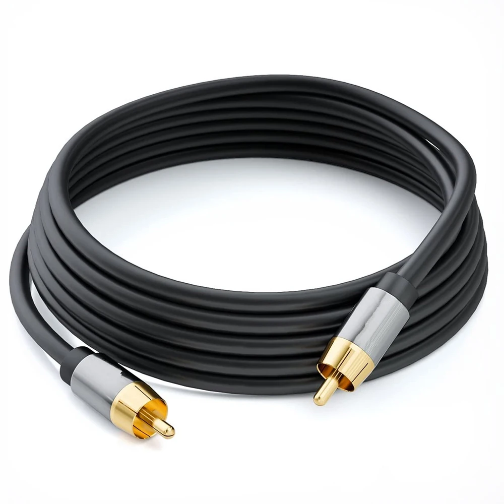 RCA to RCA Cable Digital Coaxial Audio Cable Male Stereo Connector for TV DVD Amplifier Hifi Subwoofer Toslink 1m 1.8m 3m 5m 10m