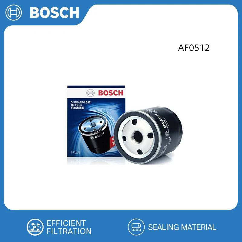 BOSCH AF0512 Oil Filter Fits Volkswagen Gran-Lavida GOLF 7 LAVIDA JETTA SANTANA Audi A3 Q3 SKODA Octavia Yeti RAPID 04E115561C