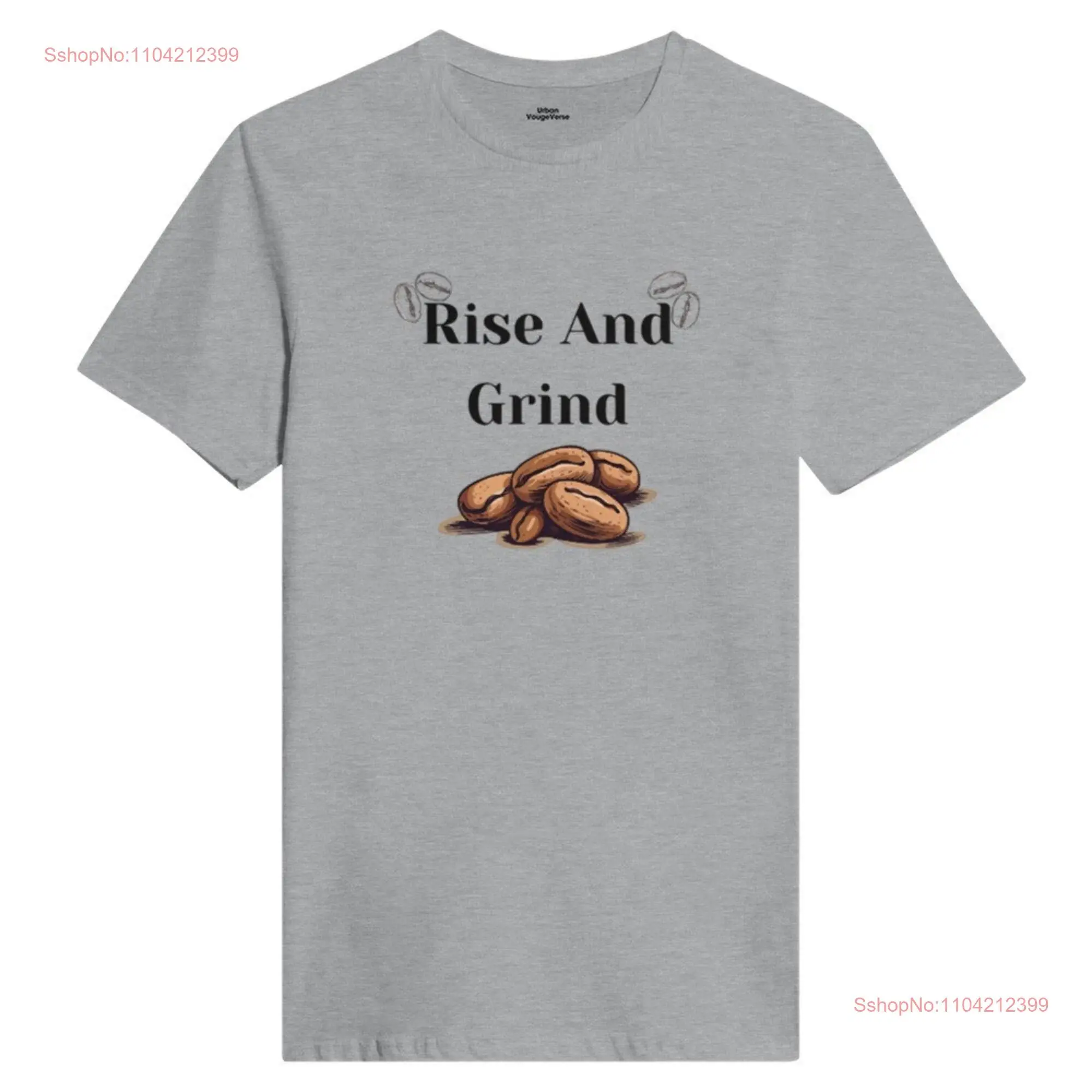 Rise and Grind Classic Womens Crewneck T shirt long or short sleeves