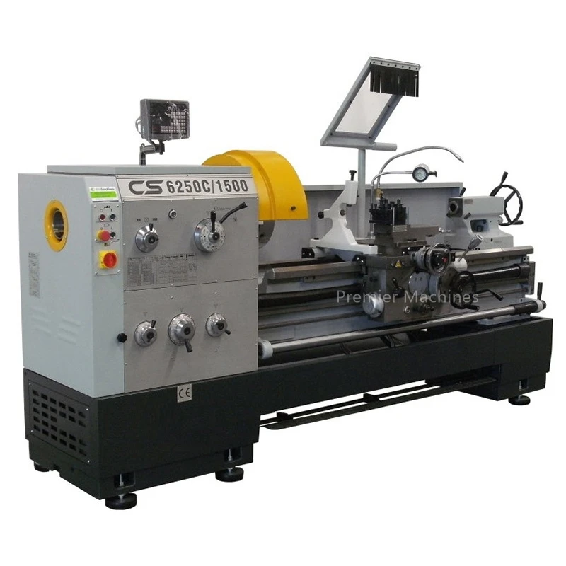 Torno de cama de espacio horizontal medio CS6250C/1500, Torno de motor de China con manual para mecanizado de motores