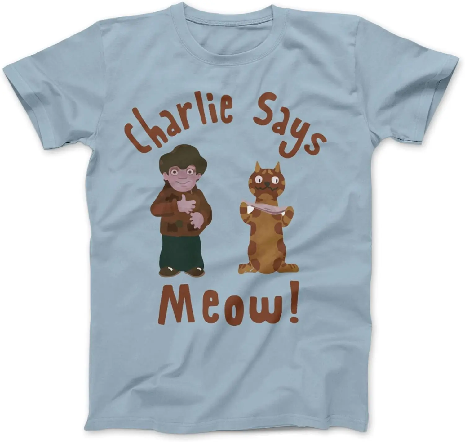 Charley Says Meow T-Shirt Cotton