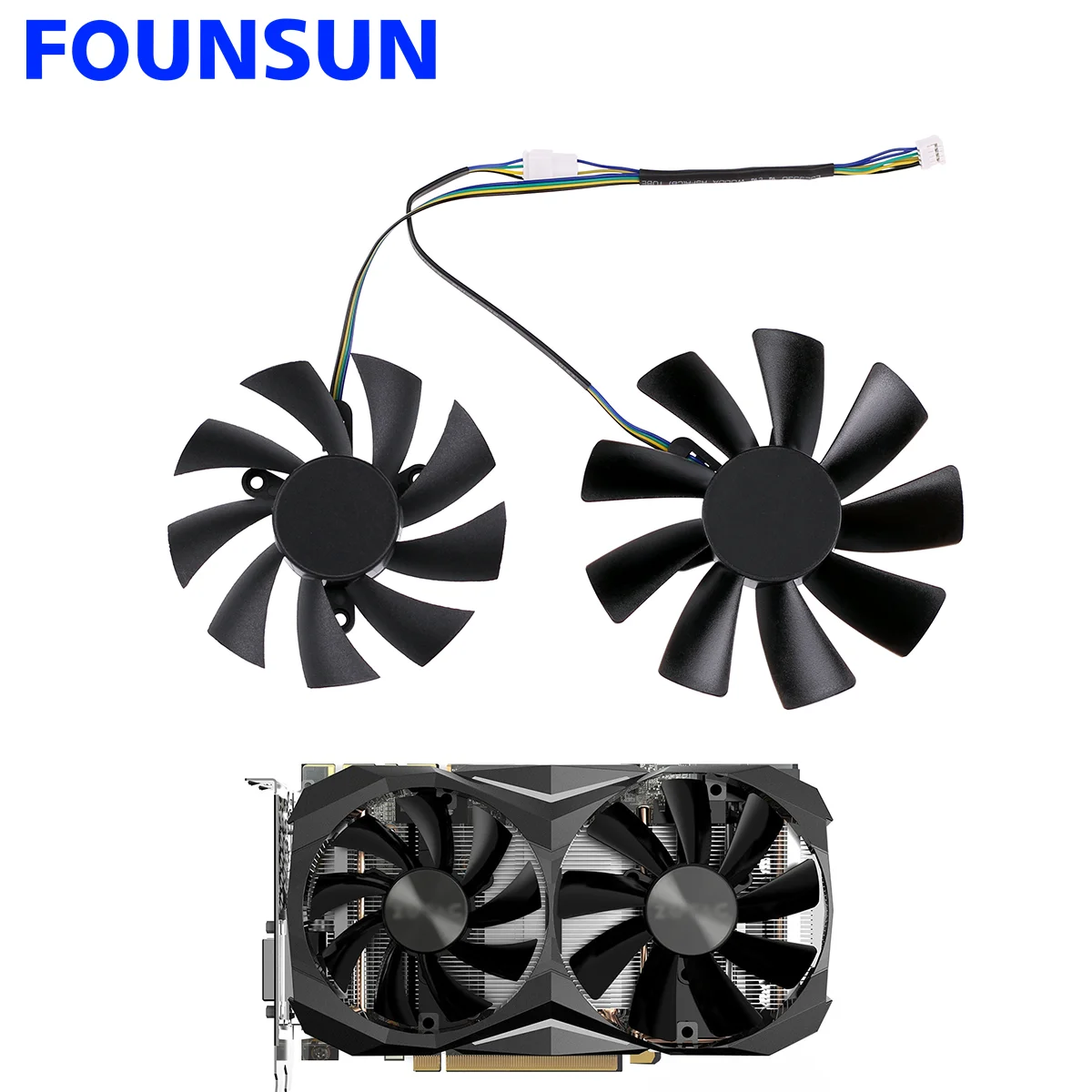 New 100MM GAA8S2H GAA8S2U 87MM Cooling Fan For ZOTAC GTX 1060 1070 Ti GTX1080 1080 Ti MINI Dual Graphic Card Cooler Fan GA92S2H