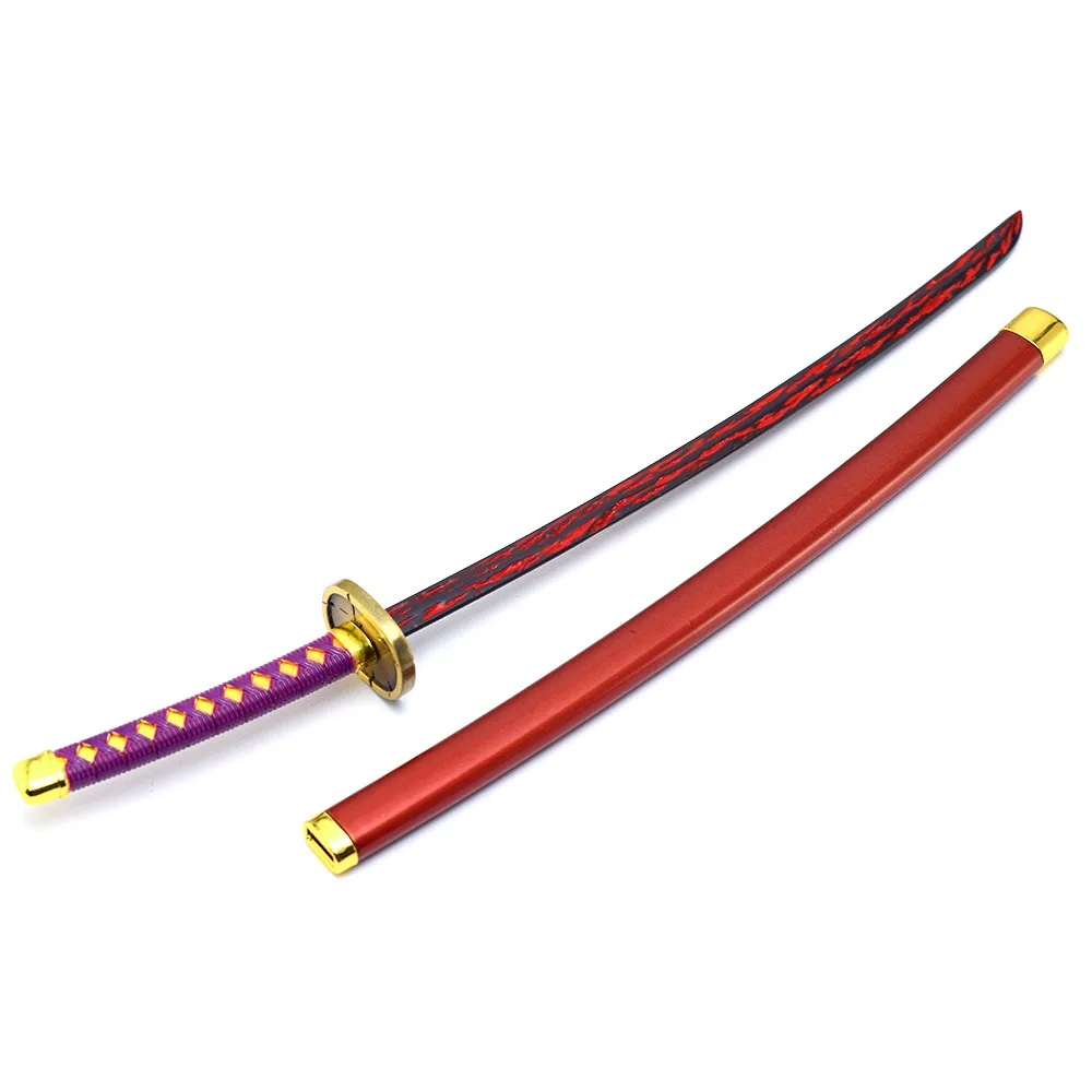 Metal Anime Samurai Sword, brinquedos de ornamento, artesanato, brinquedos, ornamento, Ryujin, Jakka, Zanpakutou, Yamamoto, Shigekuni, Ban Kai, Kai, 26 centímetros