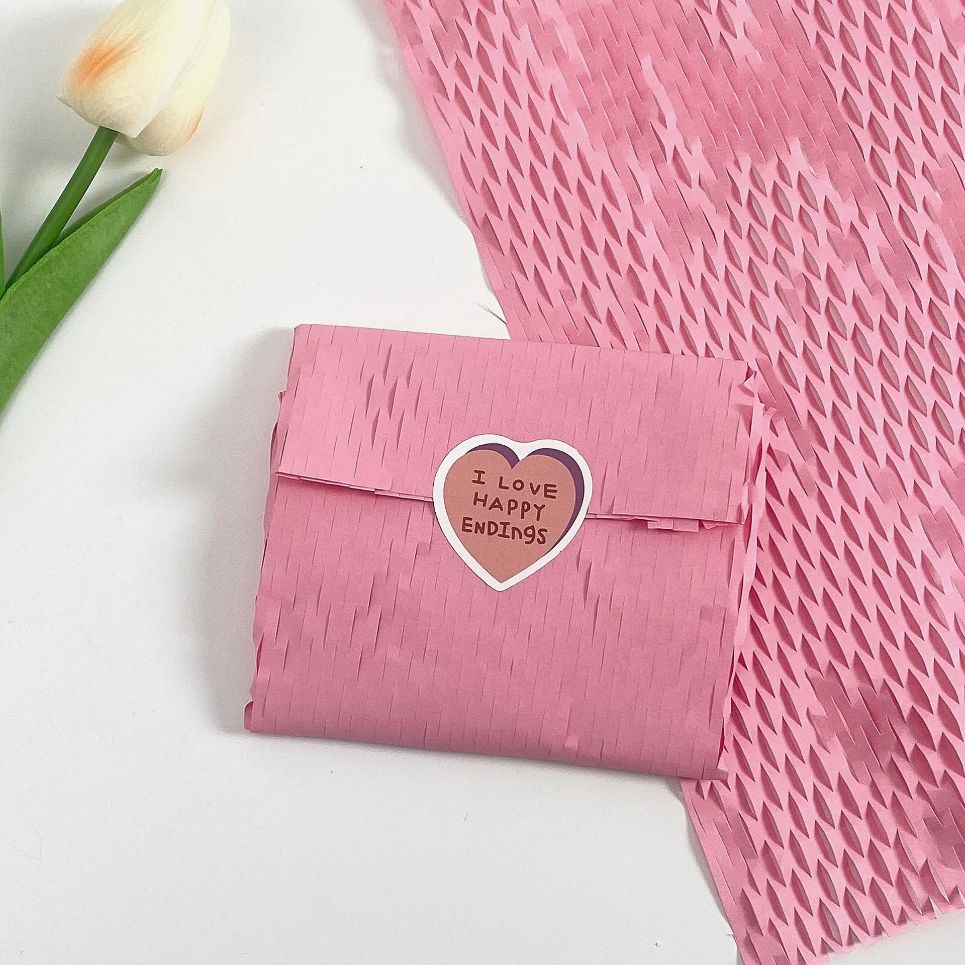 Shockproof Produto Amortecimento Embalagem Papel Kraft, Honeycomb Papers, Toploader Vender, Gift Festival, 5 Folhas