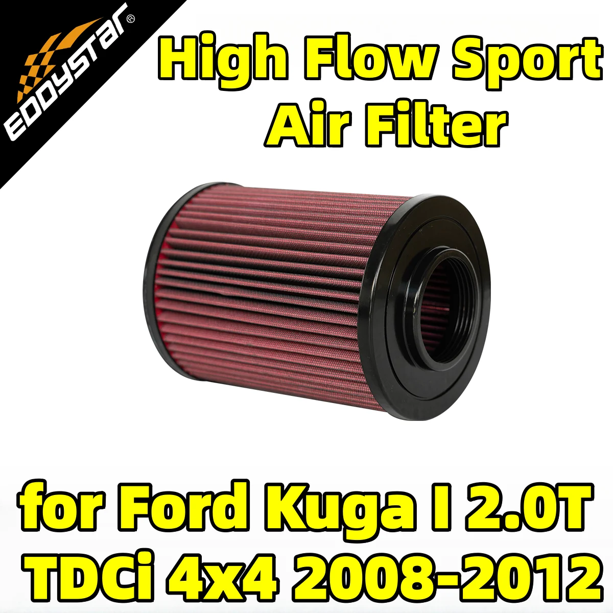 

High Flow Sport Air Filter for Ford Kuga I 2.0T TDCi 4x4 2008-2012 Washable Racing Intake Filters