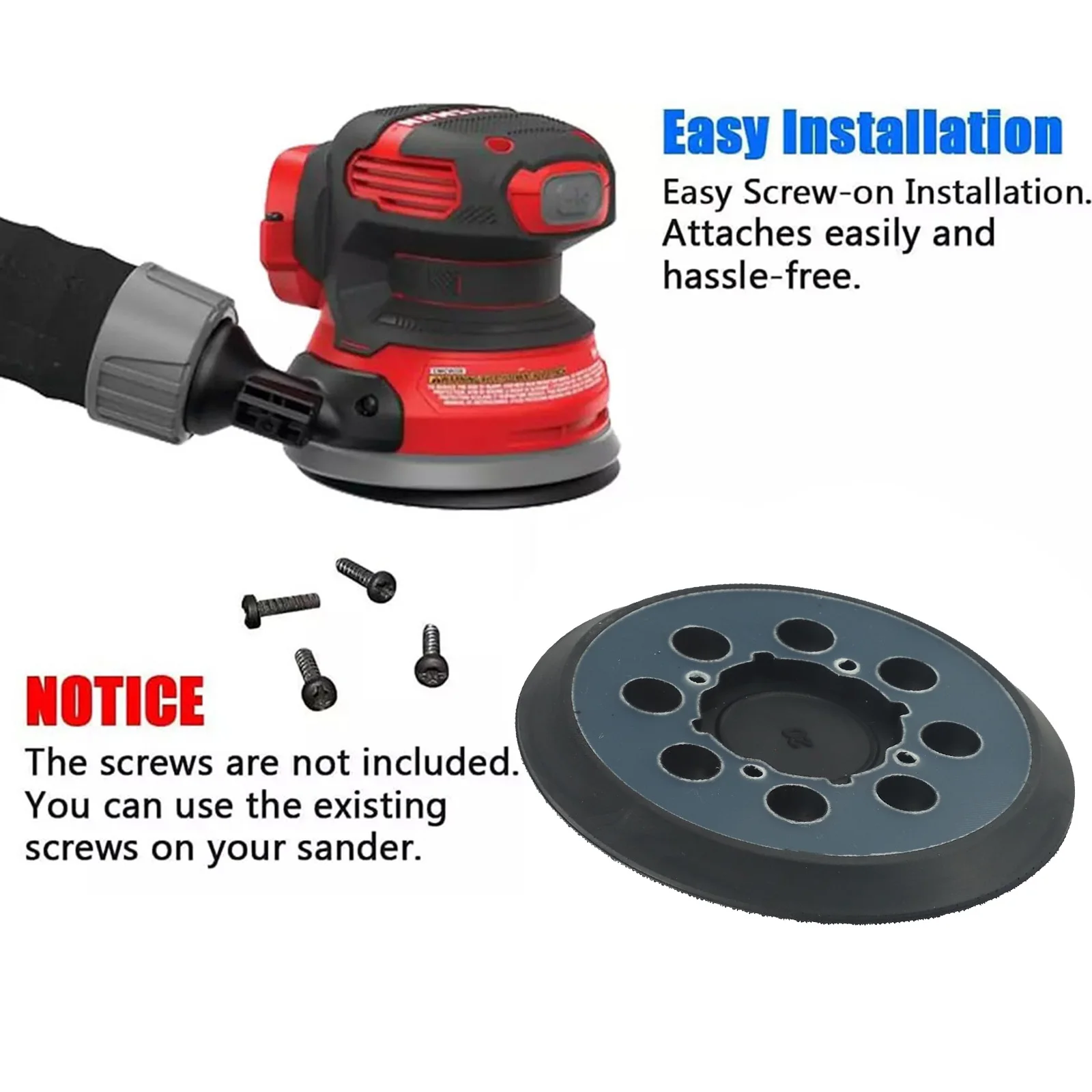 Achieve Professional Sanding Results with 5 Inch Replacement Sander Pad for CRAFTSMAN CMCW220B & CMEW231 Sander
