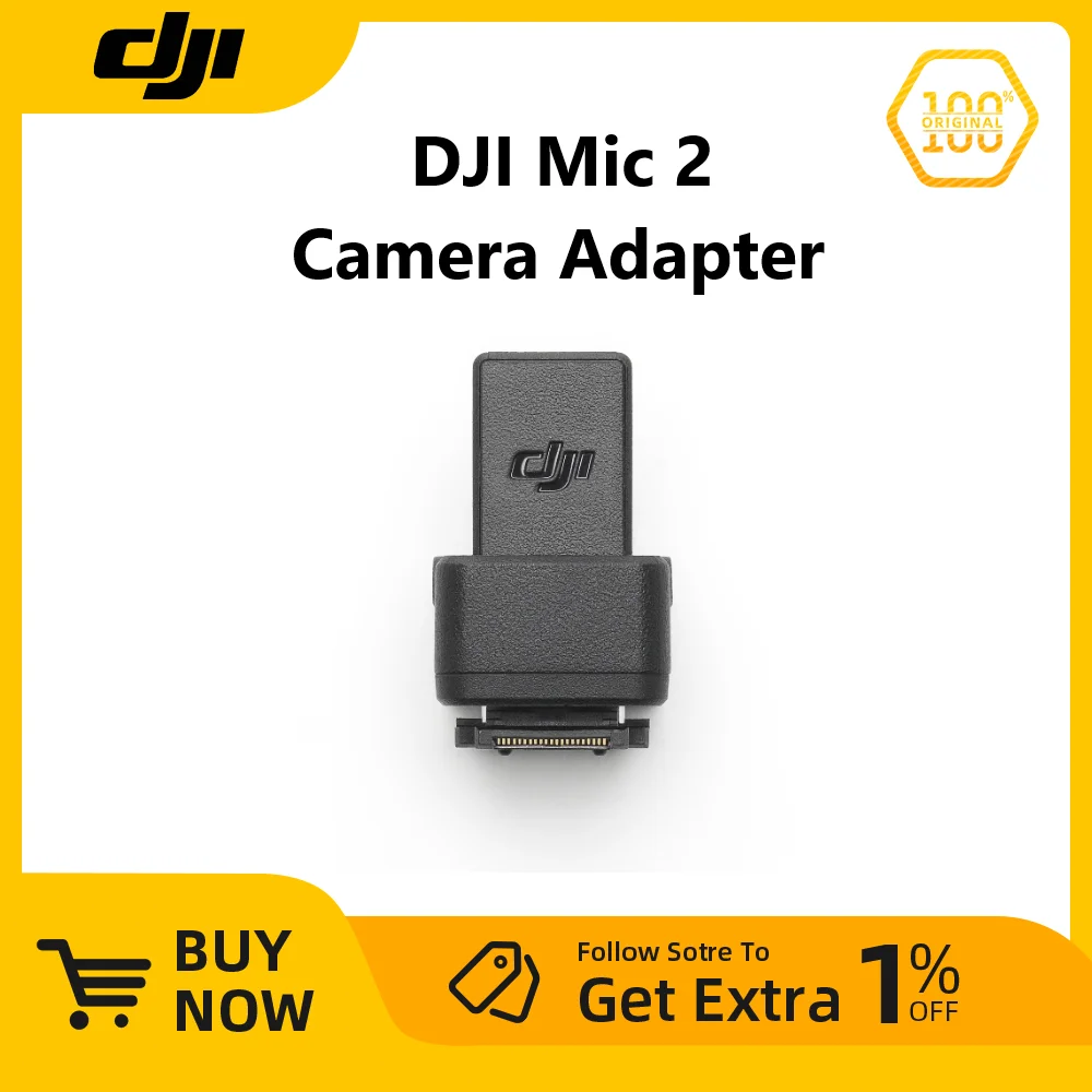 l'adaptateur-de-camera-dji-mic-2-connecte-le-recepteur-dji-mic-2-vers-une-chaussure-mi-d'appareil-photo-sony-dji-original