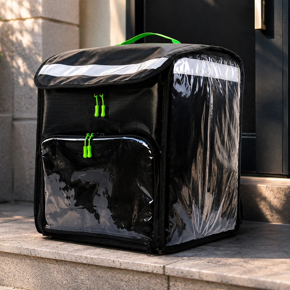 Multi-Functional Portable Food Delivery Thermal Insulated Bag, Handheld Design for Takeout, Car Mount Available