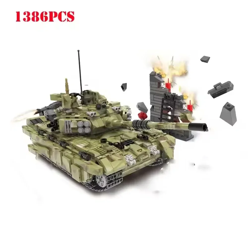 

WW2 World War II Army Tiger Tank German Building Blocks Bricks Across The Battlefield Technical Classic Military Boys Toys Gift