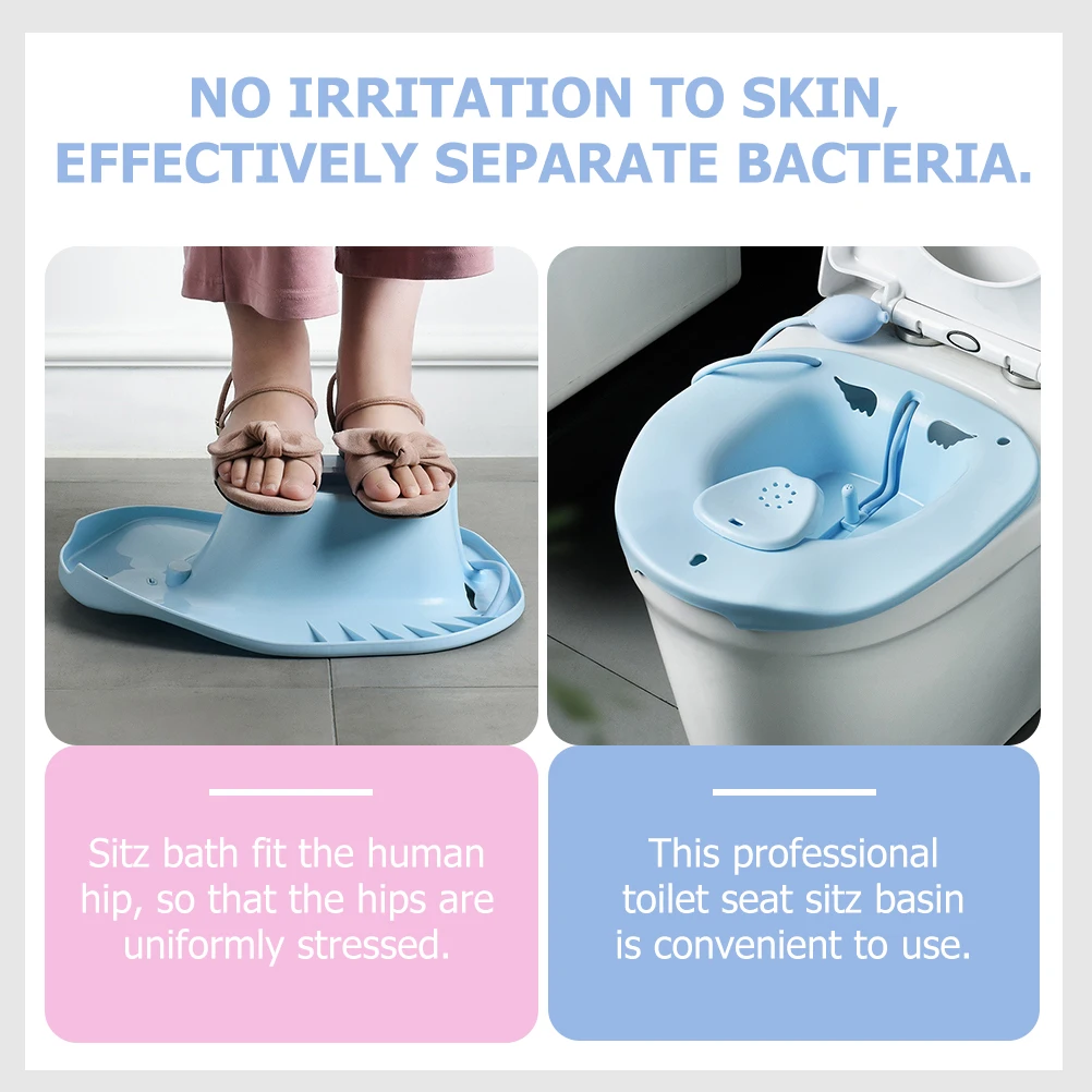

Nursing Basin Sitz Bath Toilet Seat for Hemorrhoids Postpartum Care Steam Seats
