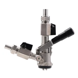 Keg Washing and Filling Coupler with Dual 1/2