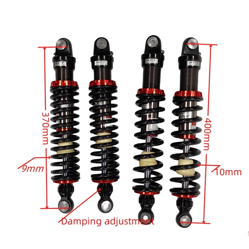 390mm 370mm Shock Absorbers for ATV UTV  Arctic Cat Banshee Off Road Buggy  Coilover Shocks Can Adjustable