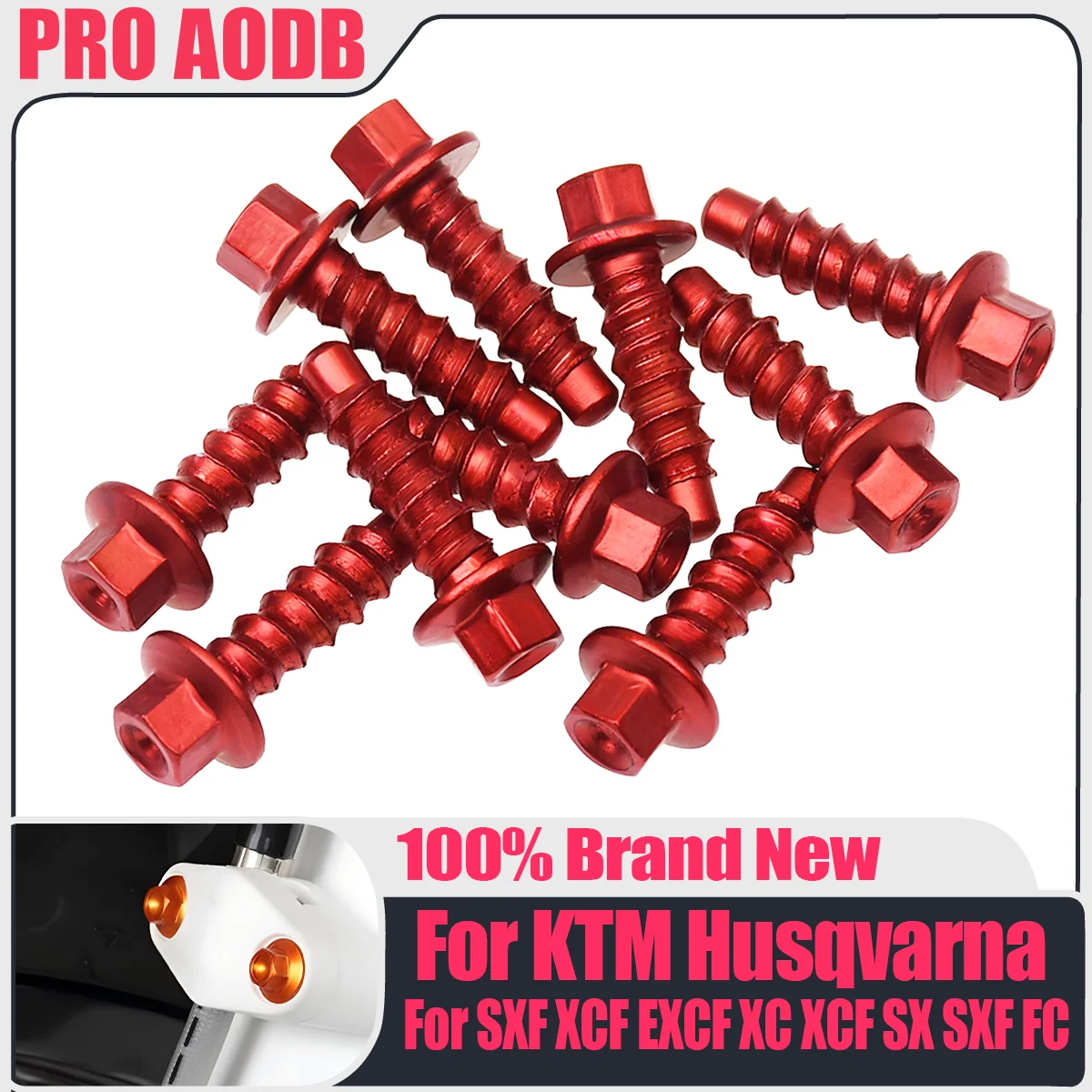 

For KTM EXC EXCF XC XCF SX SXF 10 PCS Dirt Bikes Self Tapping Plastic Parts Screw Bolt Kit 125 250 300 350 400 450 500 1997-2023