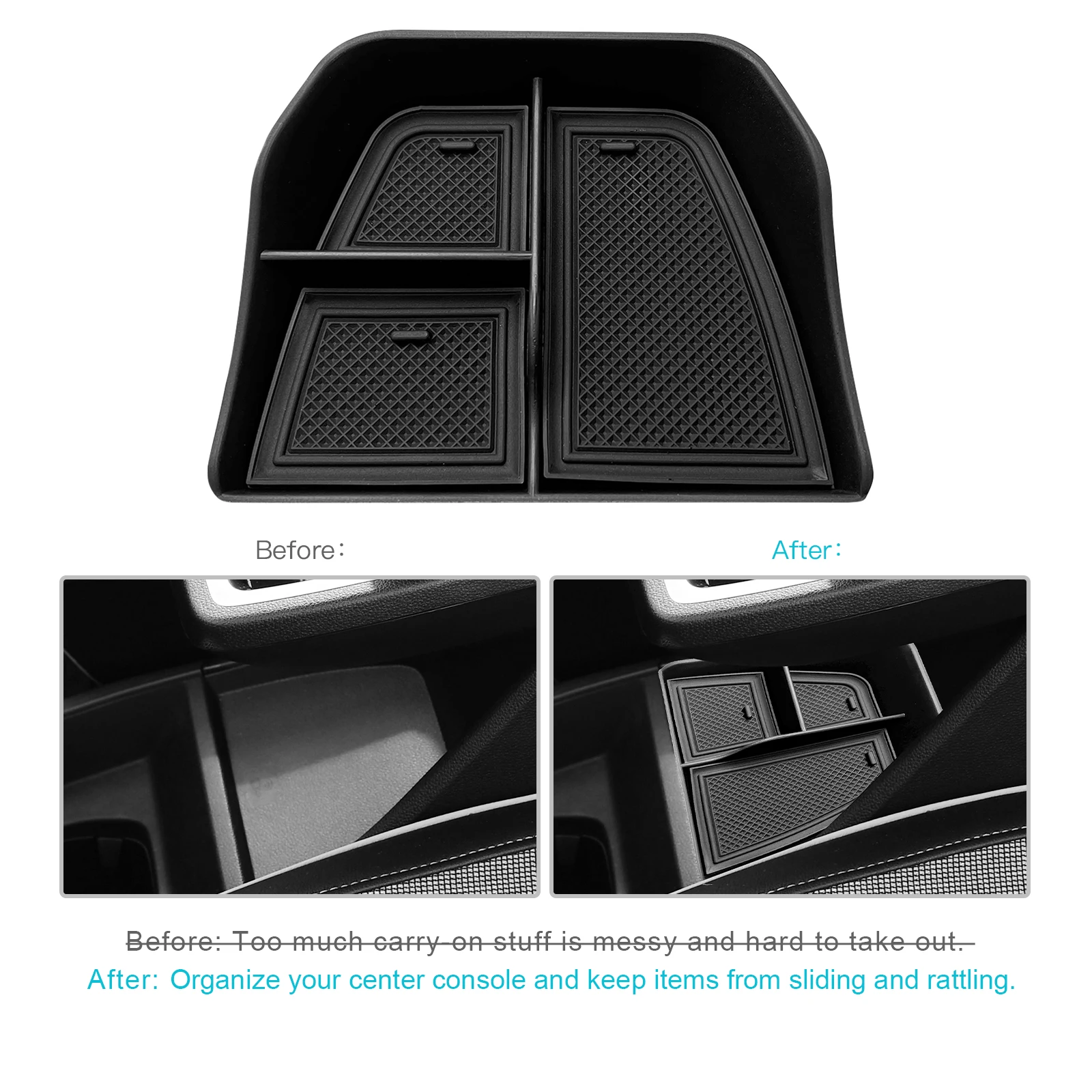 LFOTPP Car Central Control Storage Box for Renault Megane E-Tech 2022 2023 Auto Interior Renault Megane E-Tech Accessories 2023