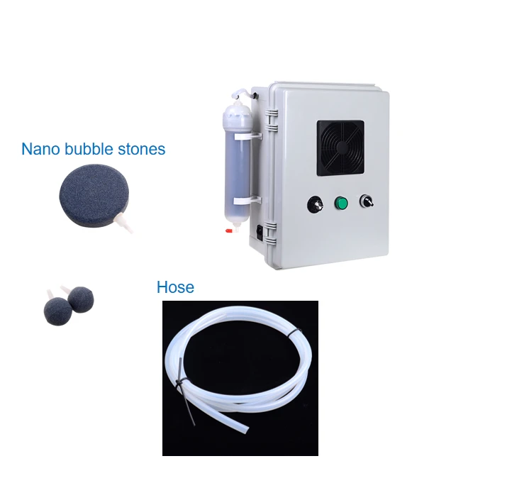 Nanobubble generator 10g ozone generator supporting aquaculture system