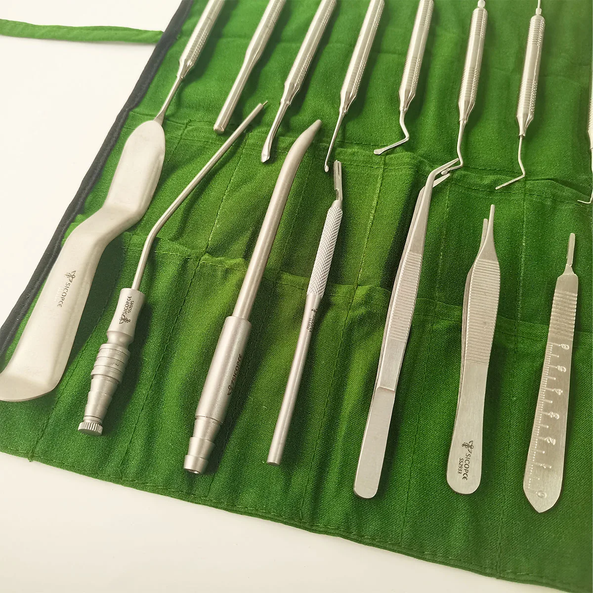 26pcs Dental Implant Tools Instrument Kit Bone Biting Forceps Bone Hammer Periosteum Separator Probe Intraoral Surgical Kit