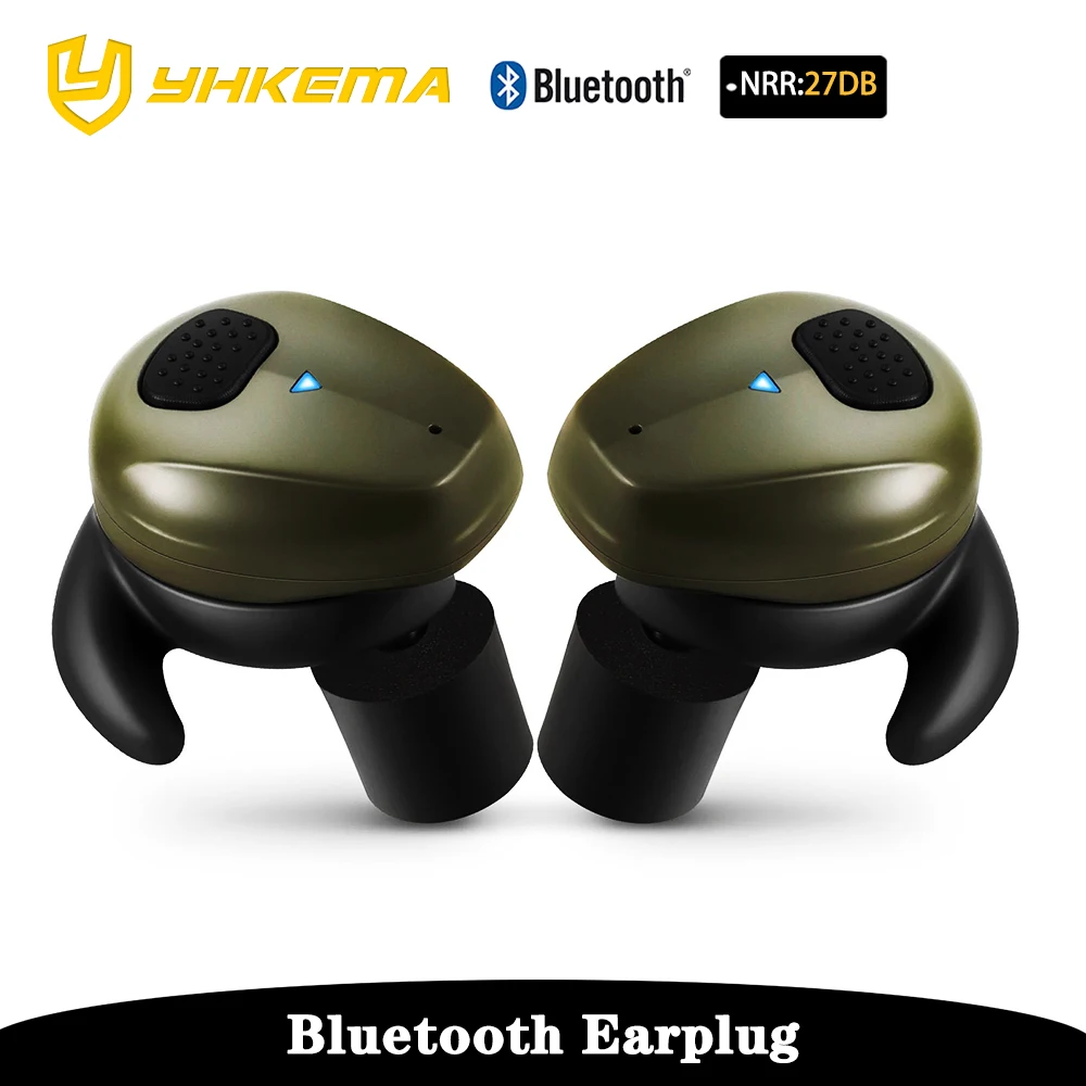 YHKEMA EB10 Bluetooth Electronic Shooting Earbuds Headphones Tactical Headset Noise Reduction Hearing Protection for Hunting Dri