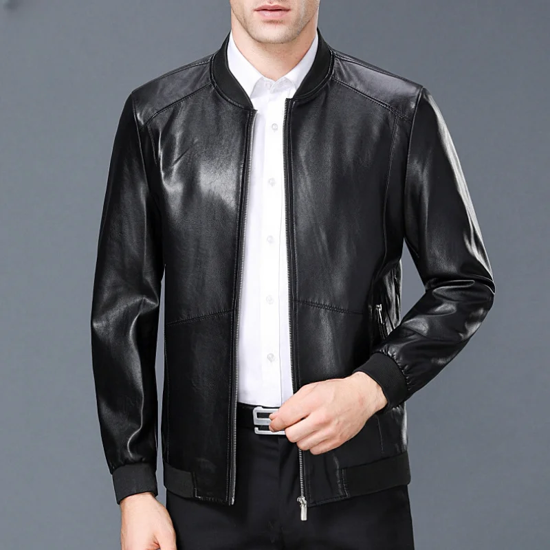 Plush Leather Jacket Men Casual Business PU Coat Male Slim Autumn Winter Jackets for Chaqueta Peluda Hombre FCY4696