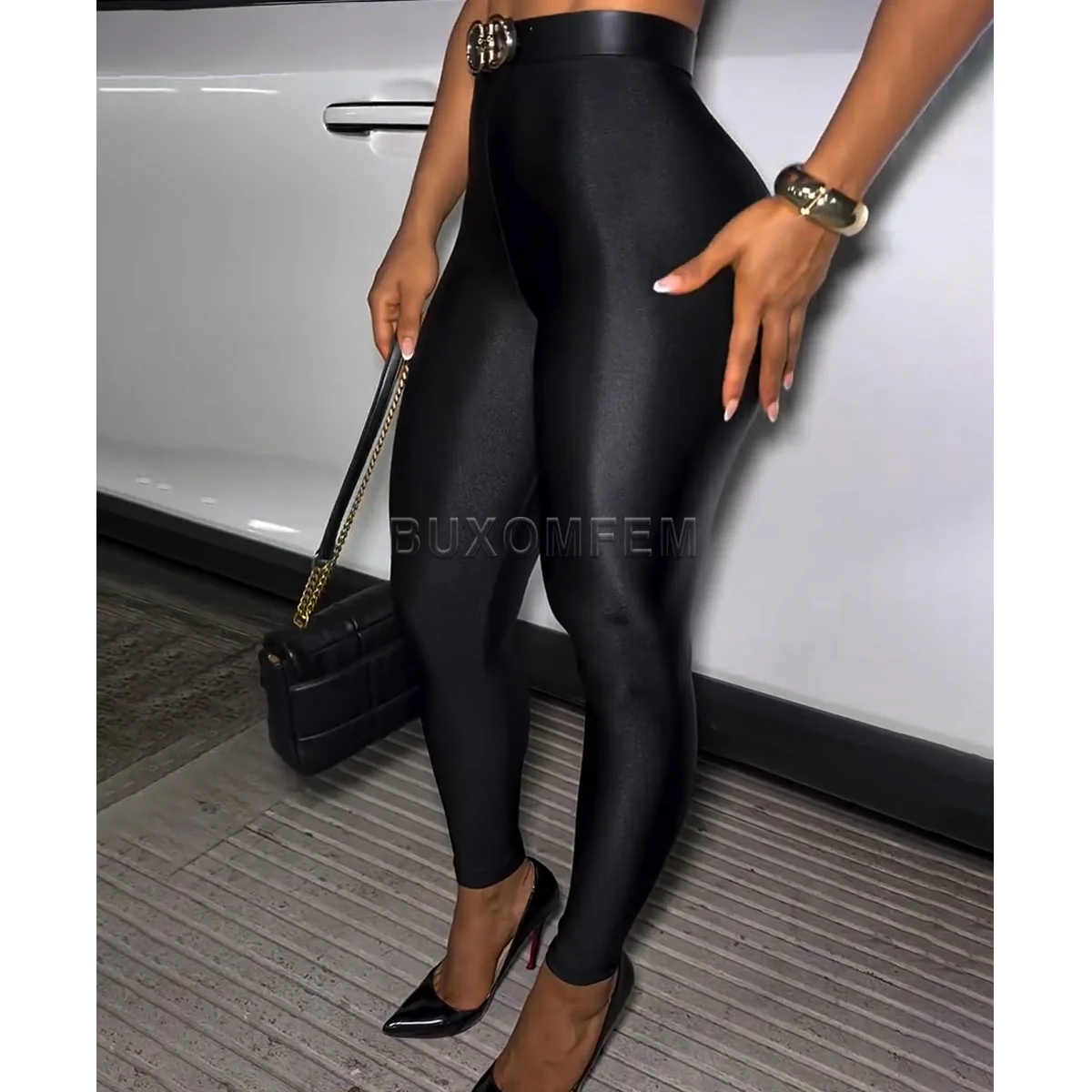 Slim Fit Modeling Pants for Daily & Everyday Women's Fashion Shaped Up Tight Butt Lifter Leggings Stretchy Streetwear Jeans