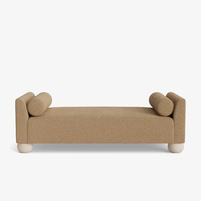 Modern simple fabric sofa bed, suitable for small apartments, straight tube design sofa