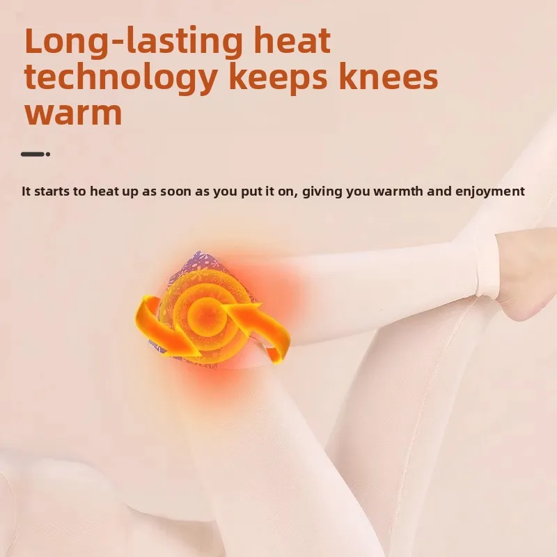 وسادات دافئة للركبة ذاتية التسخين لفصل الشتاء، راحة المفاصل الحرارية مع نسيج ناعم، تصميم قابل لإعادة الاستخدام