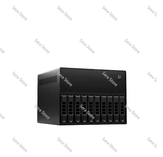 Empty Chassis N10 NAS Chassis | 10+2 Bay, Micro-ATX, 1U Flex PSU, Includes Backplane (No HDD Trays)