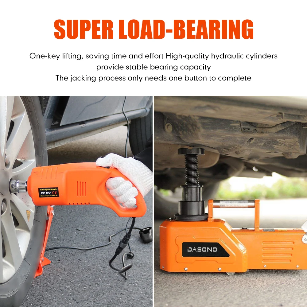 12 فولت 2/3/5/10 طن قوة تصنيف 13A ماكس. السيارة الحالية الإطارات الكهربائية رفع مقابس السيارات مع المفتاح الكهربائي تأثير