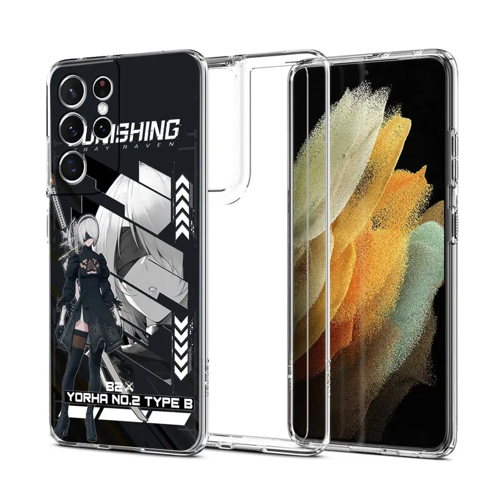 Punishing Gray Raven Anime Phone Case For Samsung Galaxy S23 Ultra S22 5G S20 S21 FE 5G S10E S9 S8 S10 Plus Silicone Clear Cover