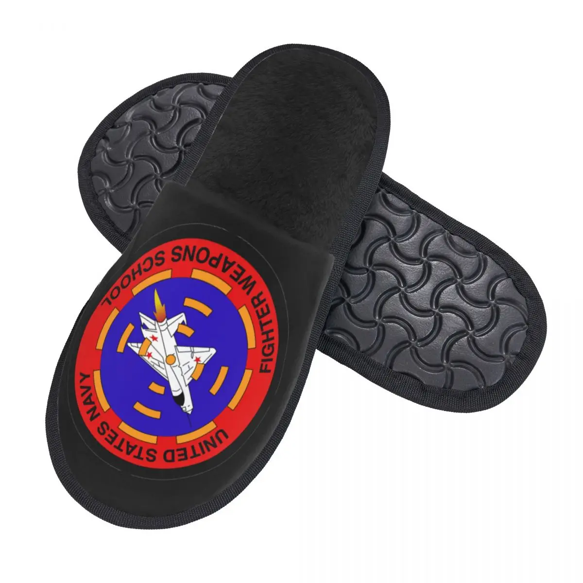 Custom Print  Fighter Jet United States Navy House Slippers Soft Warm Top Gun Maverick Film Memory Foam Fluffy Slipper Shoes