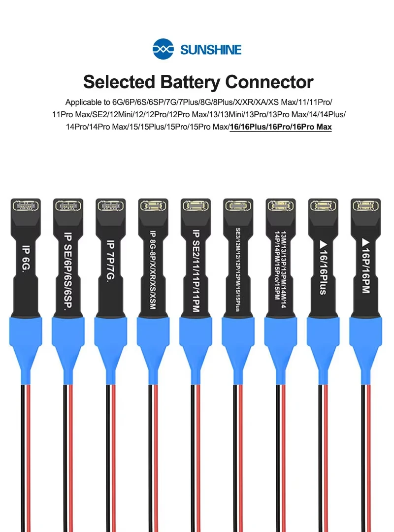 SUNSHINE SS-905K Power Boot Control Silicone Line Motherboard Activation Test Cable For iPhone 6-16 Pro Max Repair Tool