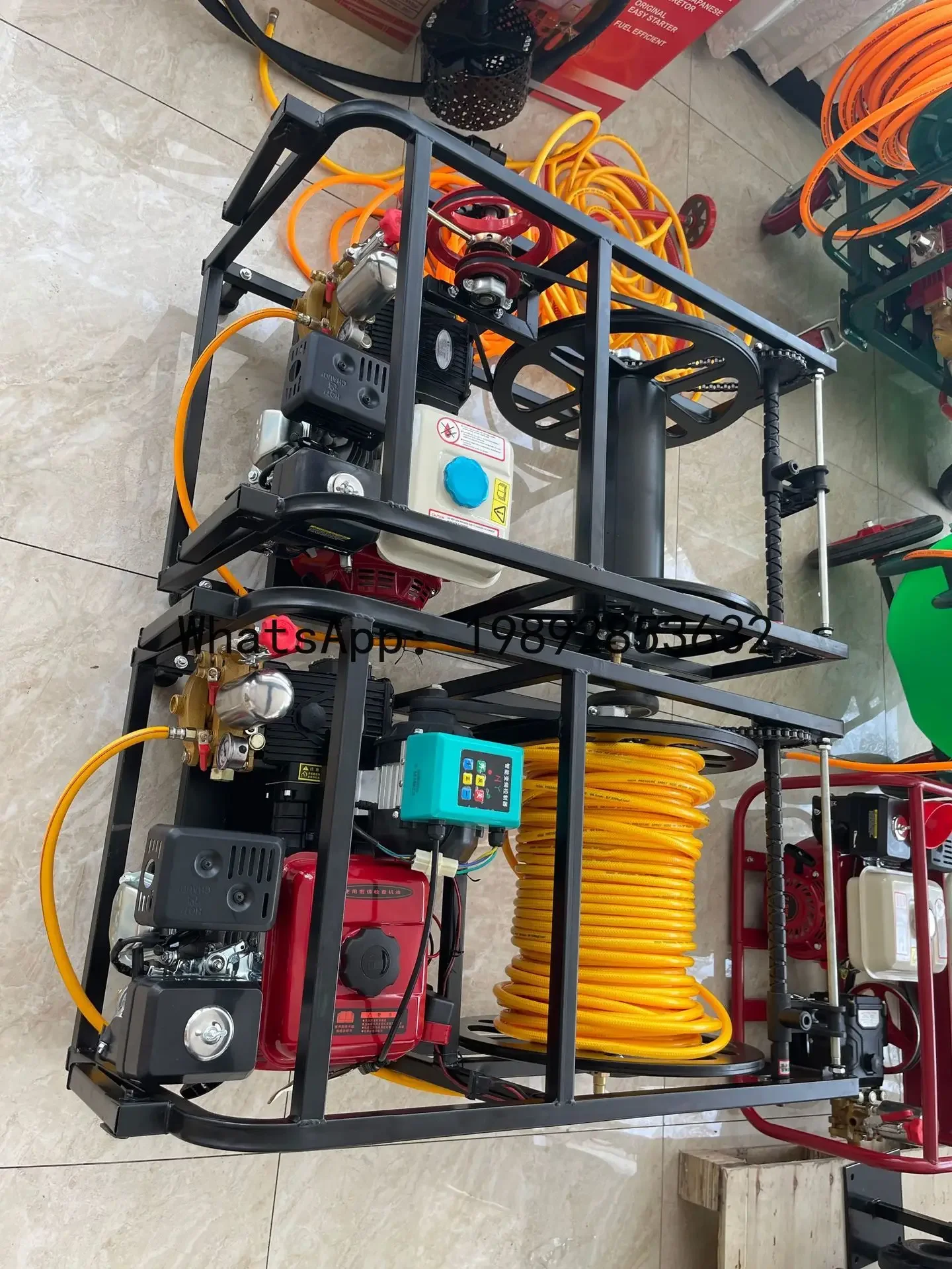 JX  Automatic Hose Reel Machine Engine Fully Automatic Remote Control Electric Sprayer Fruit Tree Garden Sprayer