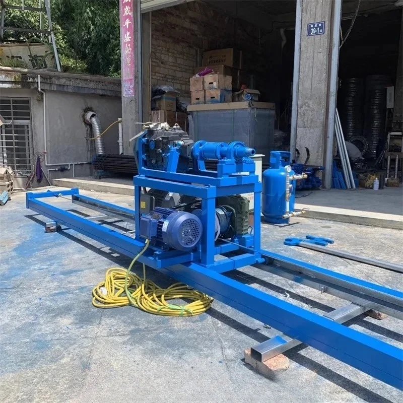 مجموعة كاملة صغيرة مخصصة جهاز الحفر الأفقي للاستخدام المنزلي حفر الآبار 200 متر عمق الربيع الجبلي