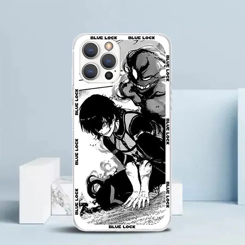 Anime Blue Lock Phone Case For IPhone 16 17 Air 16E 15 14 Plus 13 Mini 12 11 Pro Max 7 8 + SE 2020 Soft TPU Back Cover 16 17 Air