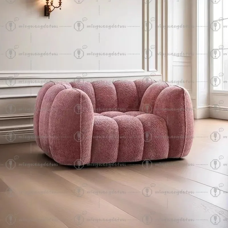 Compressed Pumpkin Sofa High Density Sponge Vacuum Compressed Box Sofa for Hotel & Beauty Salon Lounge Area