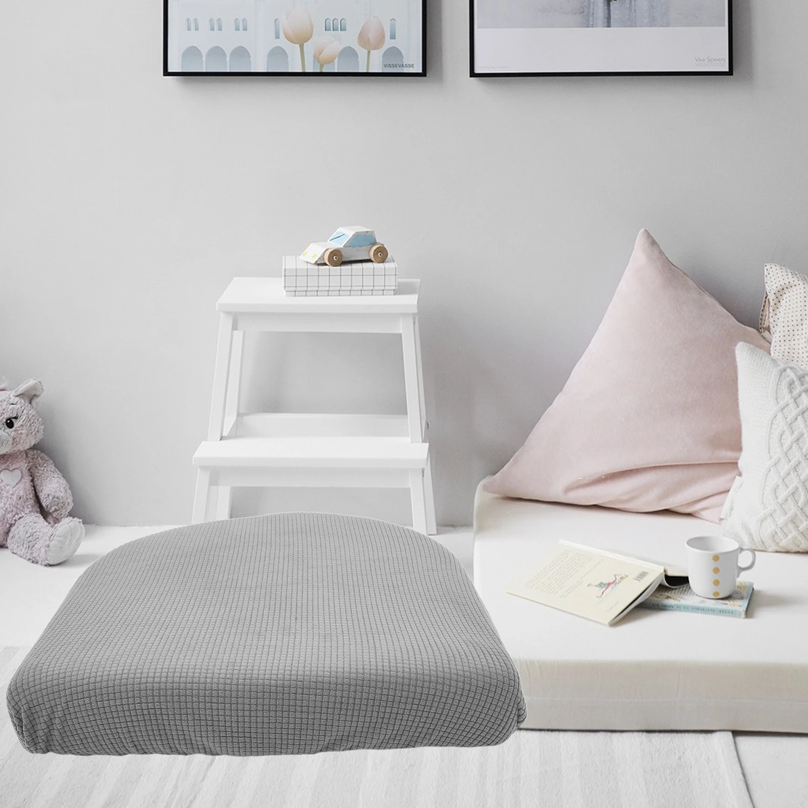 غطاء وسادة مقعد الأريكة المطاطي، غطاء أريكة مرن، أغطية وسائد أريكة مناسبة للكرسي قابلة للغسل