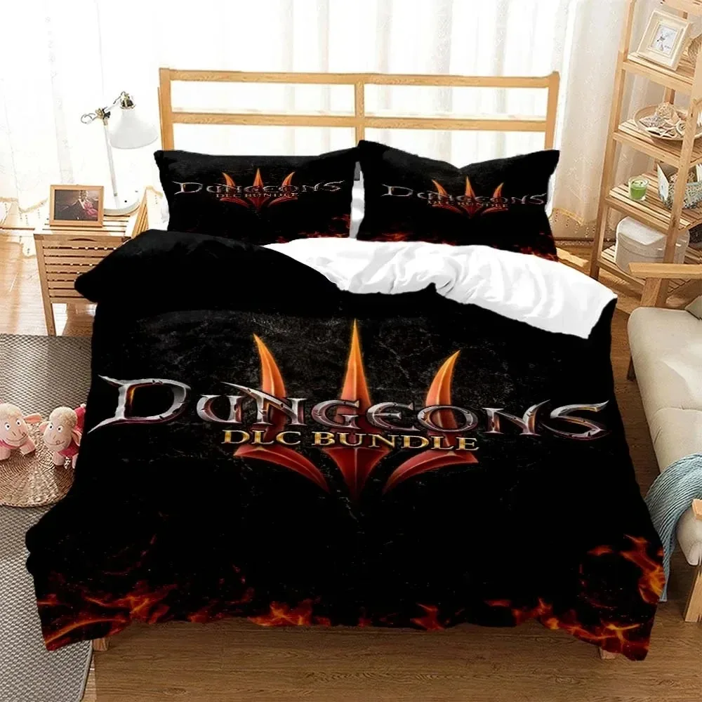 Game Diablo Bedding Set Boys Girls Twin Queen Size Duvet Cover Pillowcase Bed Kids Adult Fashion Home Textile Customizable