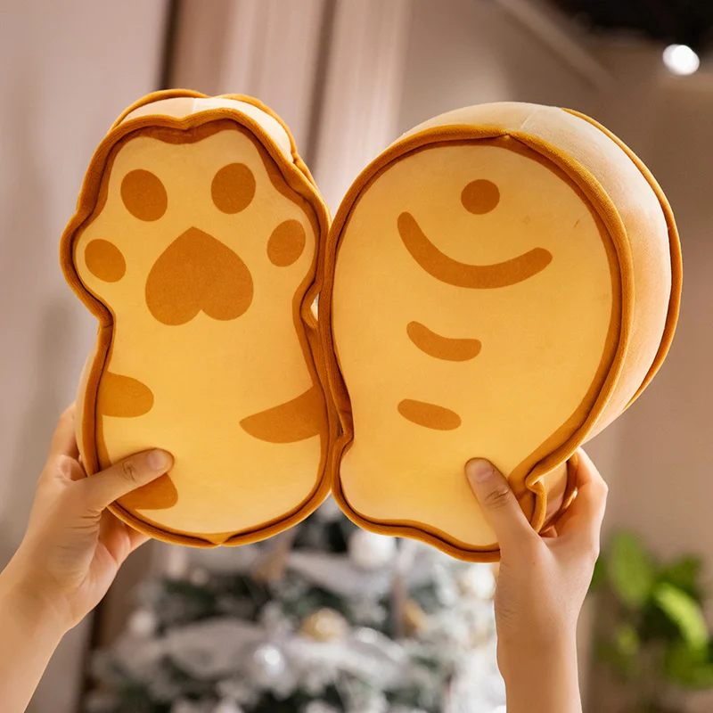 

25/45 см мультяшная мягкая плюшевая кукла Тайяки, подушка, печенье, рыба, кошачья лапа, мягкая игрушка, украшение для дома, подарок для детей