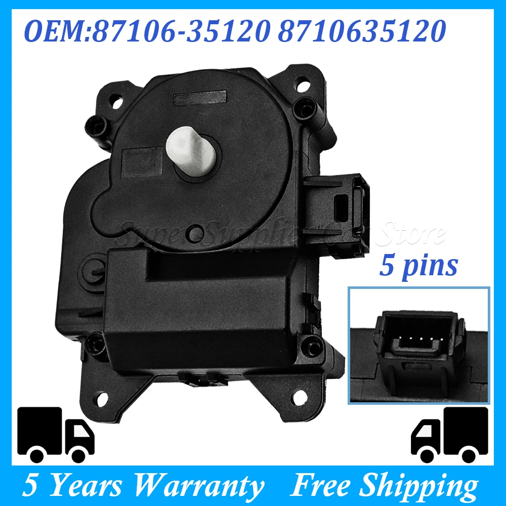 For Toyota LAND CRUISER PRADO HILUX 4RUNNER 87106-35120 Heater Blend Air Door Actuator Sub-assembly of Samper Servo Mechanism