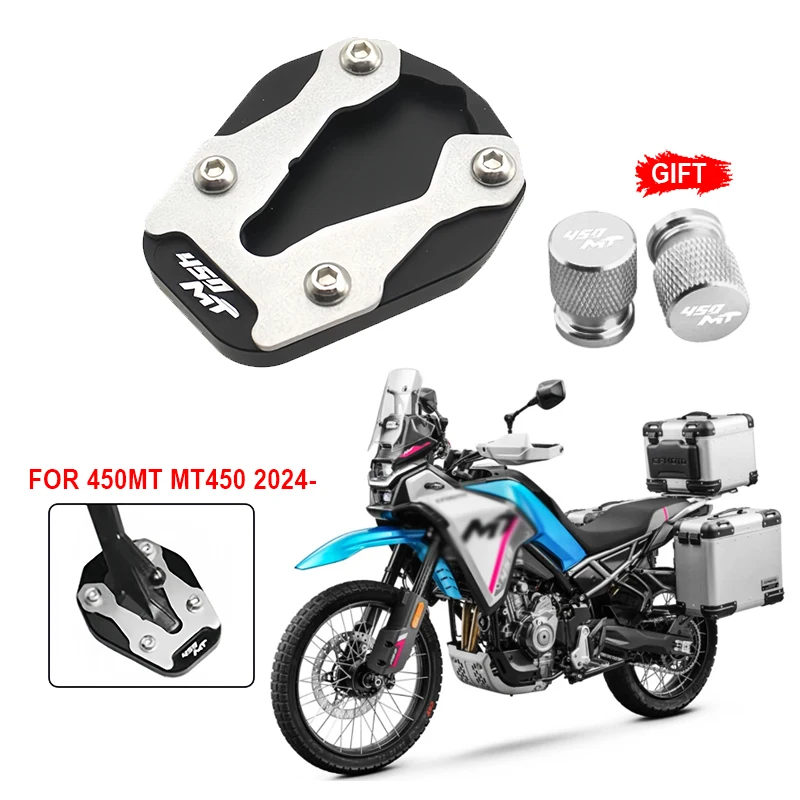 

For CFMOTO 450MT MT450 CF 450 MT 2024 2025 Motorcycles Accessories Foot Side Stand Enlarger Plate Pad Kickstand Extension