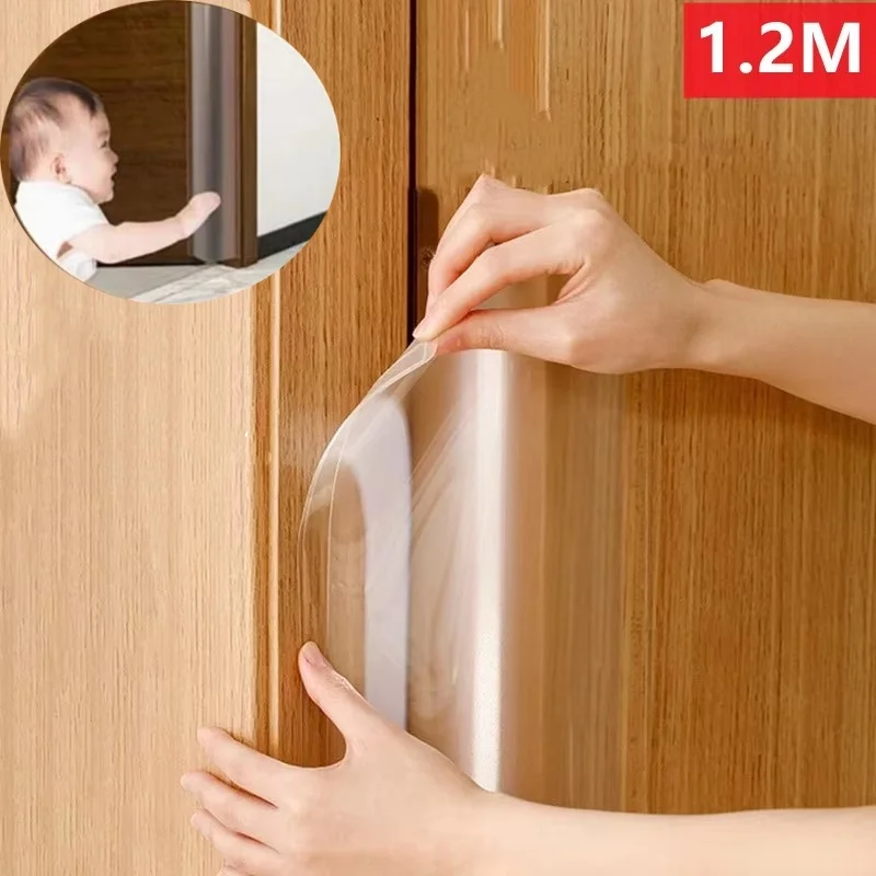 1.2M Translucent Safety Door Hinge Protector Cover Kindergarten School Anti-pinch Hand Sealing Strip Furniture Edge Banding